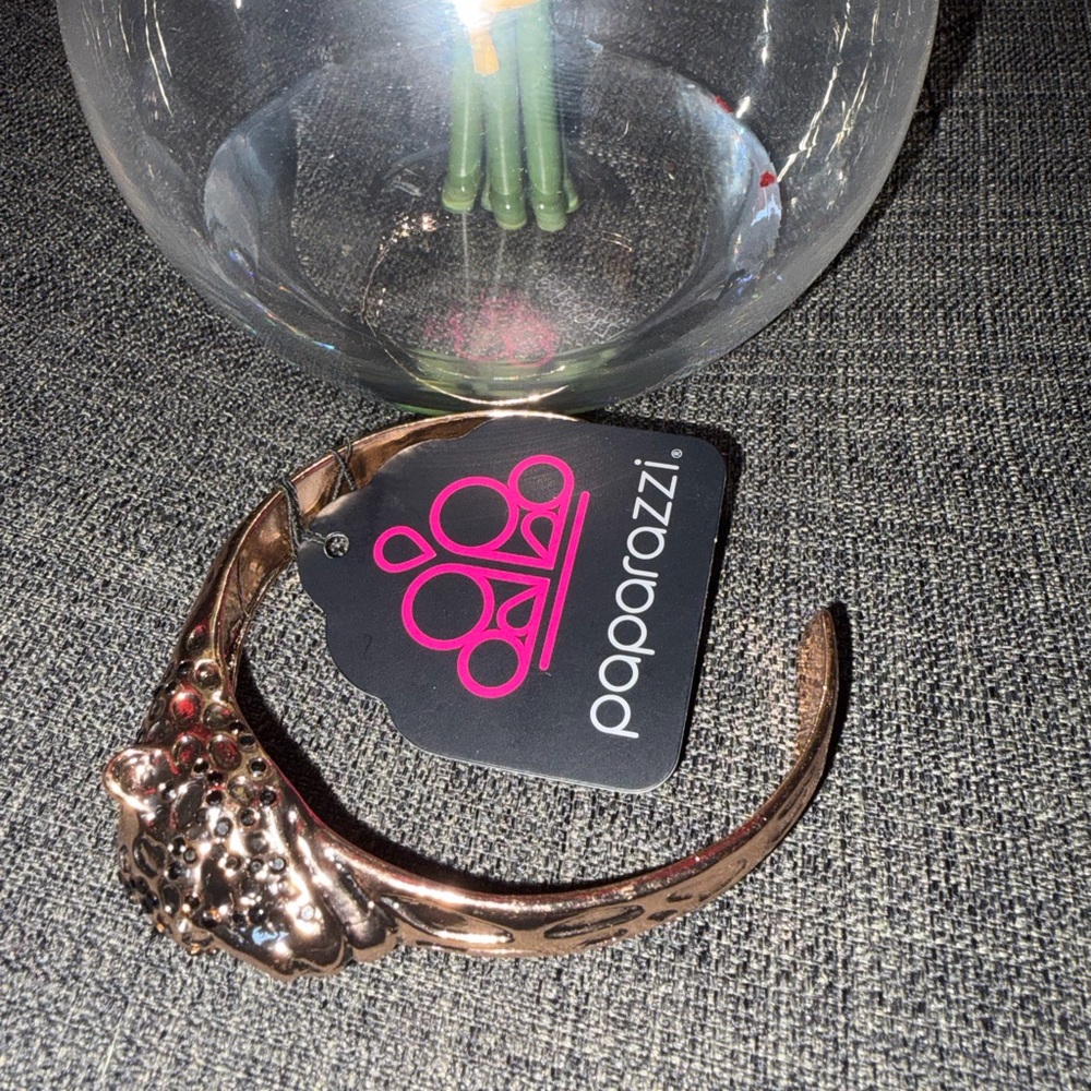 Paparazzi Gold Textured Cuff Bracelet